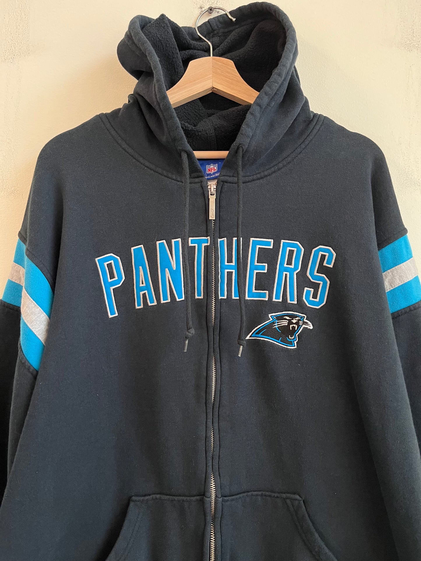 00s Carolina Panthers Full Zip Reebok Hoodie (XL)
