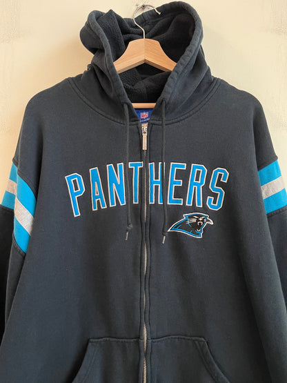 00s Carolina Panthers Full Zip Reebok Hoodie (XL)