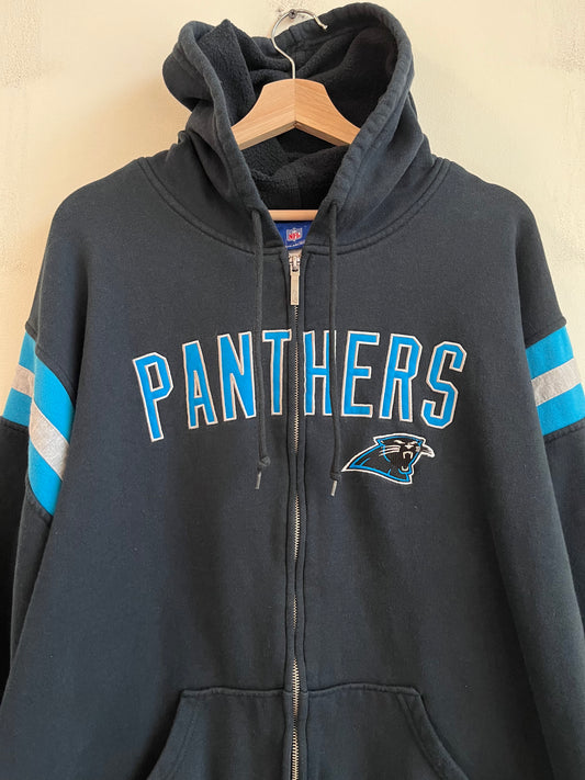 00s Carolina Panthers Full Zip Reebok Hoodie (XL)