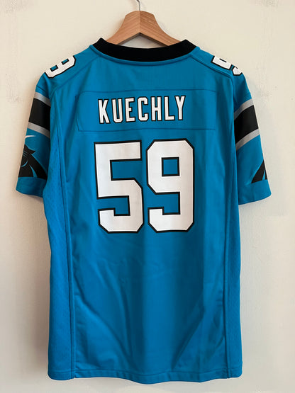 2012 Carolina Panthers Luke Kuechly Electric Blue Nike Jersey (Youth XL)