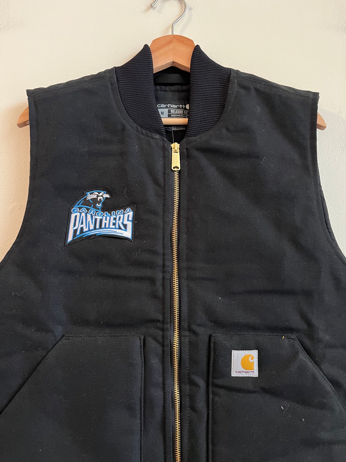 Carolina Panthers Carhartt Insulated Custom Vest (M)
