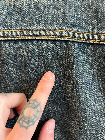 00s Carolina Panthers Faded Custom Levi Jacket (XXL)
