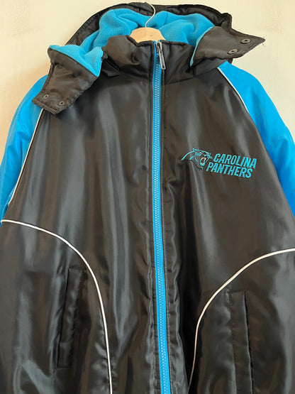 2010s Carolina Panthers NFL Big Logo Puffer Jacket (XL)