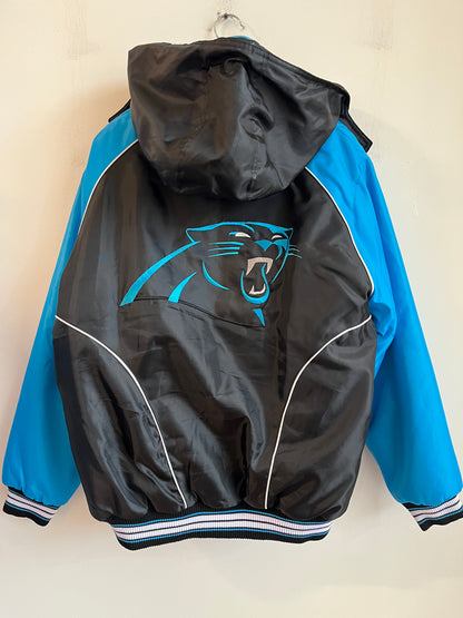 2010s Carolina Panthers NFL Big Logo Puffer Jacket (XL)