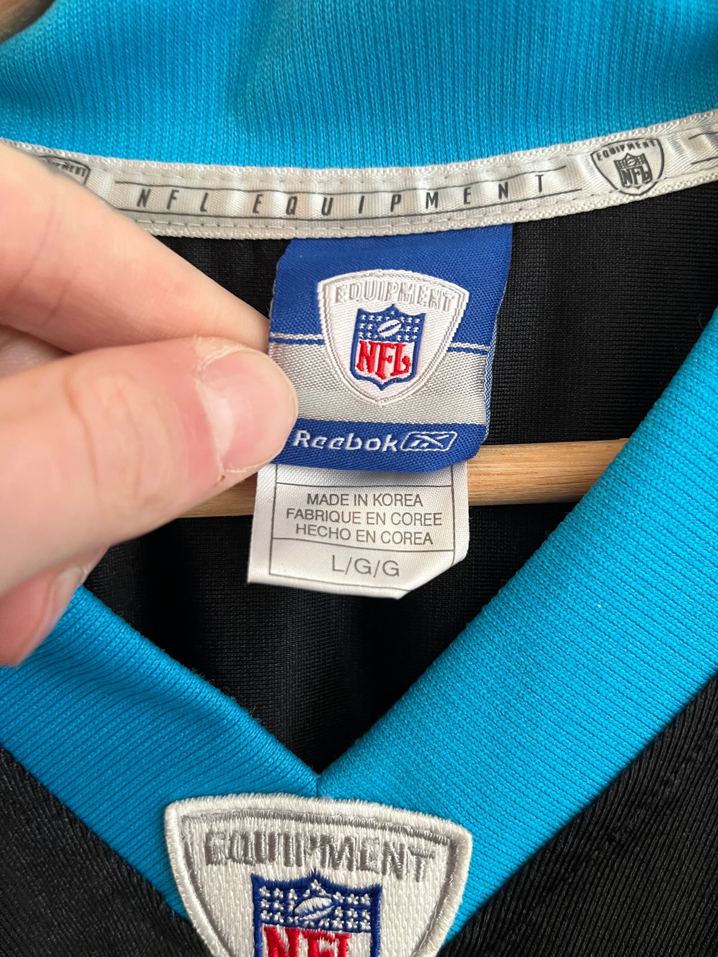 00s Chris Gamble Carolina Panthers Reebok Home Jersey (L)
