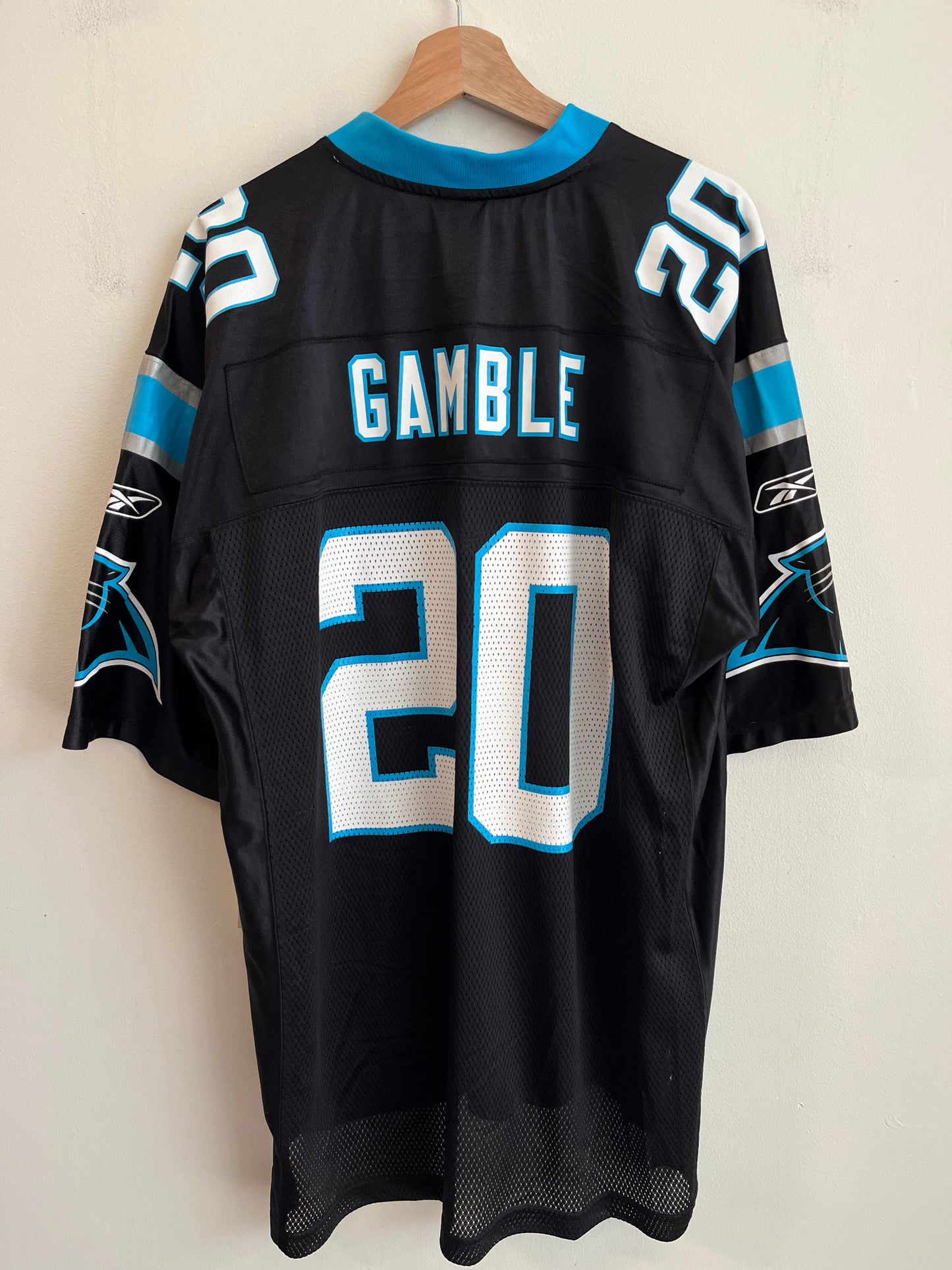 00s Chris Gamble Carolina Panthers Reebok Home Jersey (L)