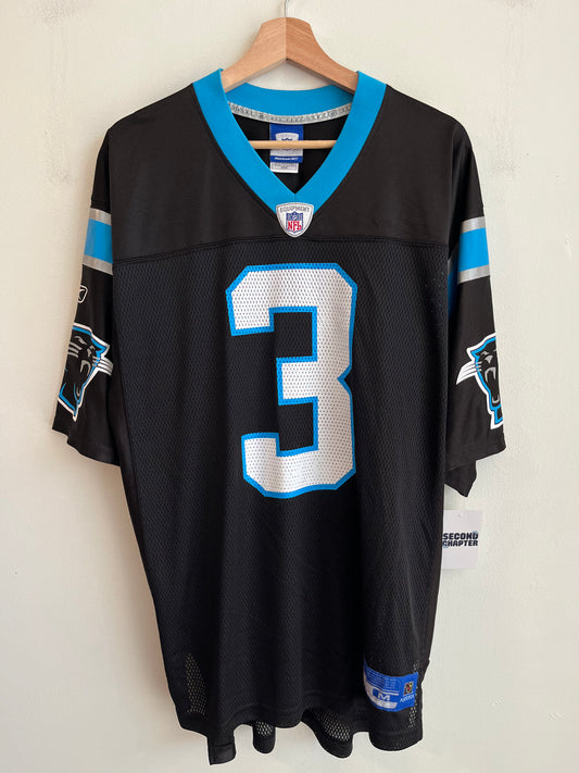 00s Carolina Panthers David Moore Reebok Home Jersey (M)