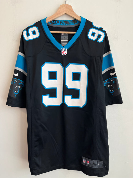 00s Carolina Panthers Kawann Short Nike Home Jersey (L)