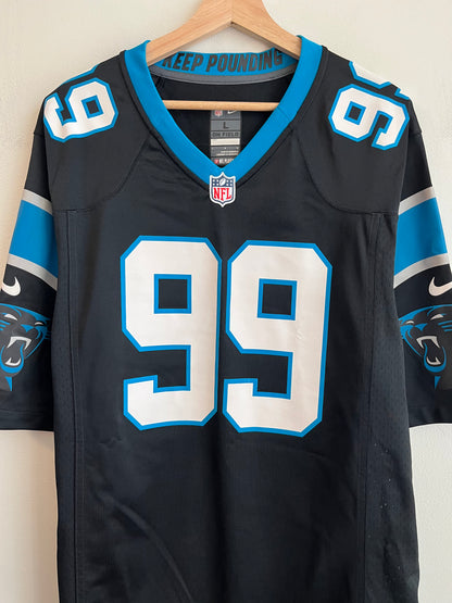 00s Carolina Panthers Kawann Short Nike Home Jersey (L)