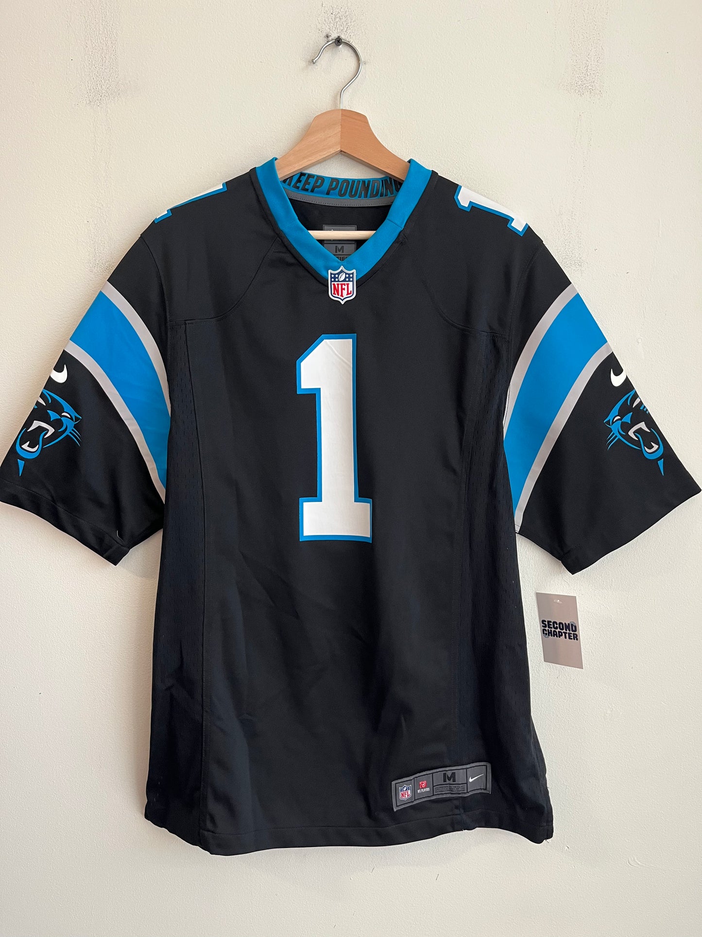 2010s Carolina Panthers Cam Newton Nike Home Jersey (M)