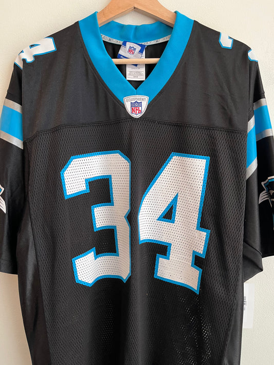 00s Carolina Panthers DeAngelo Williams Reebok Home Jersey (M)