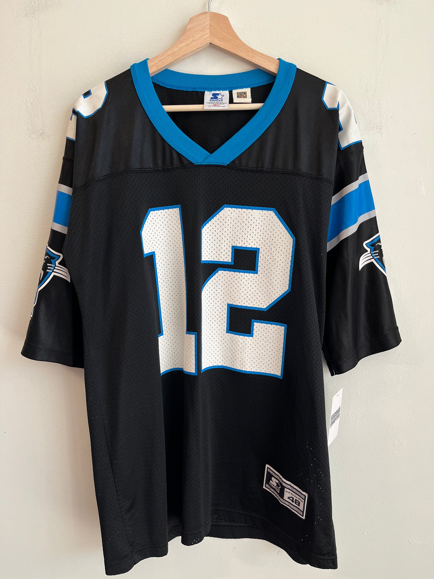 1996 Carolina Panthers Kerry Collins Starter Jersey (L)