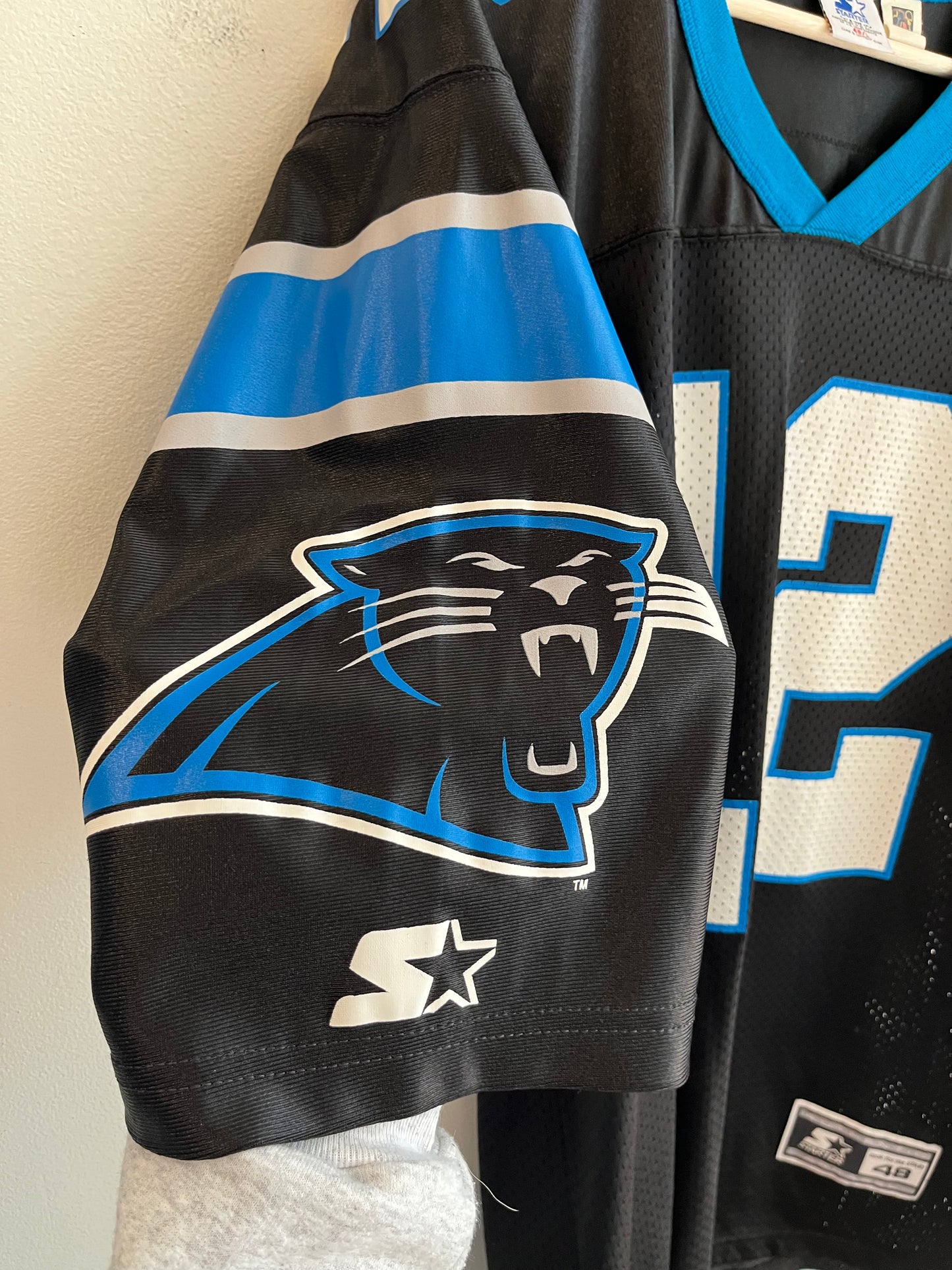 1996 Carolina Panthers Kerry Collins Starter Jersey (L)