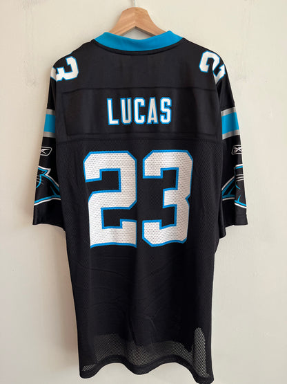 00s Carolina Panthers Ken Lucas Reebok Home Jersey (L)