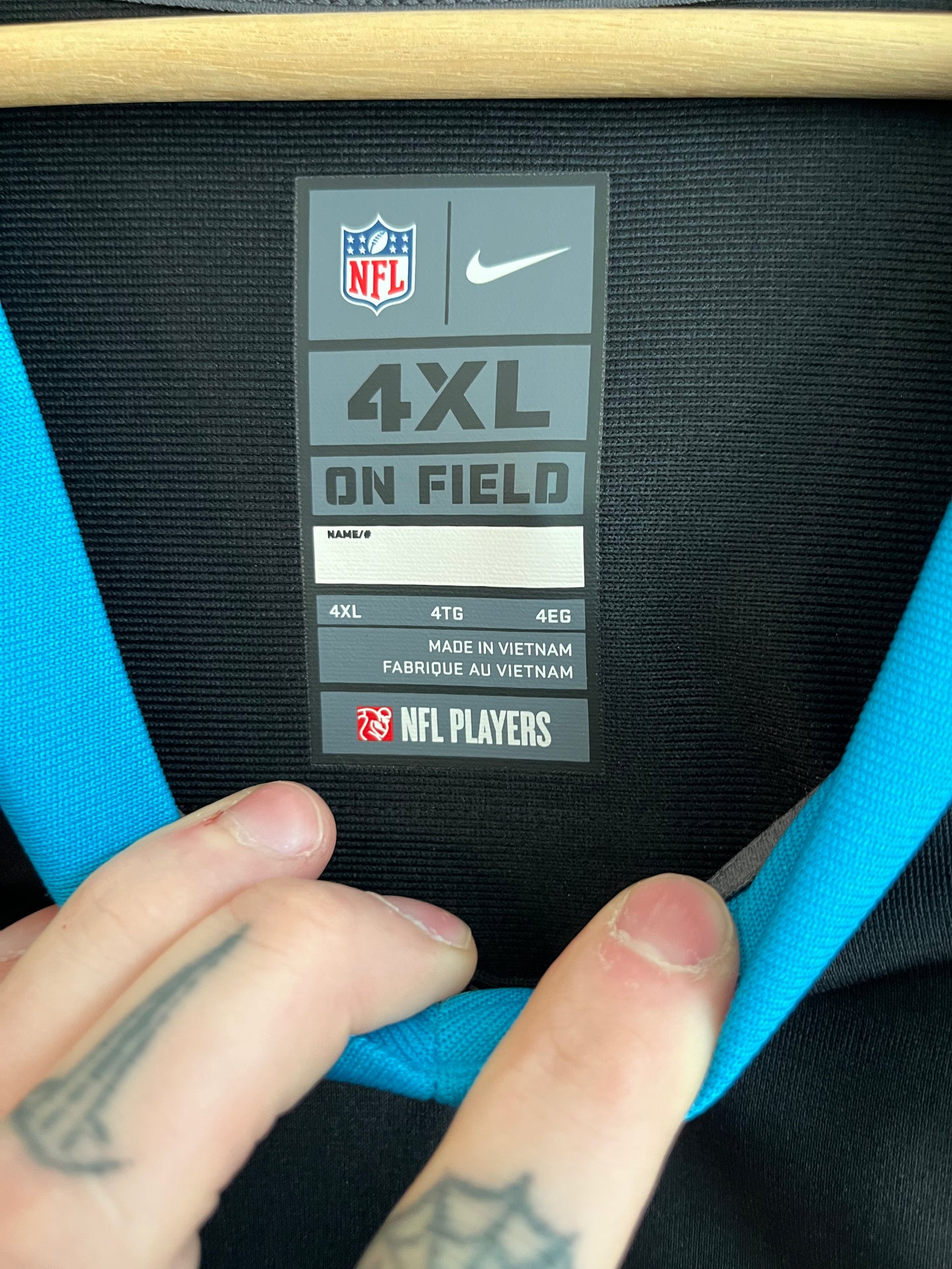 2022 Carolina Panthers DJ Moore Deadstock Nike Home Jersey (XXXXL)
