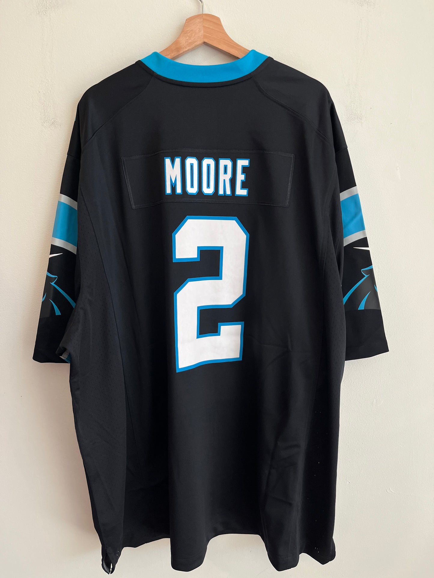 2022 Carolina Panthers DJ Moore Deadstock Nike Home Jersey (XXXXL)