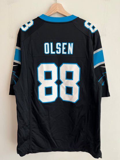 2010s Carolina Panthers Greg Olsen Nike Home Jersey (L)