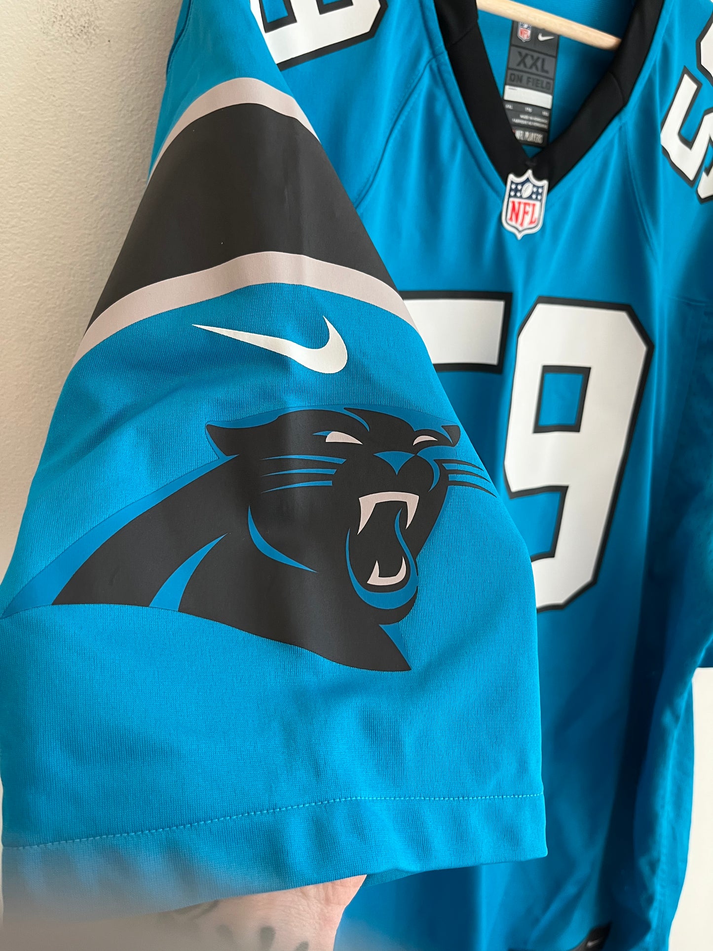2010s Carolina Panthers Luke Kuechly Blue Nike Jersey (XXL)