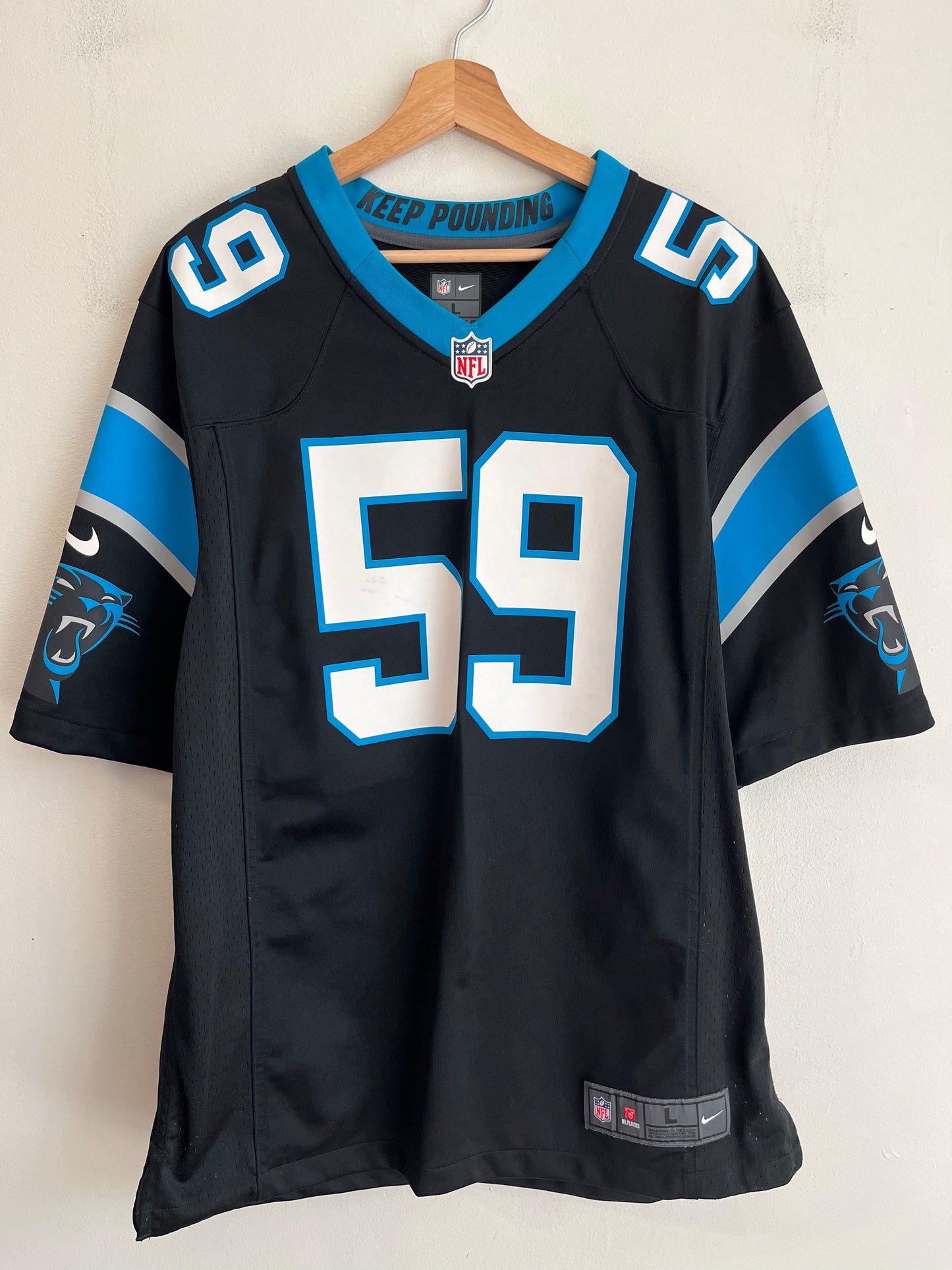 2016 Carolina Panthers Luke Kuechly Nike Home Jersey (L)