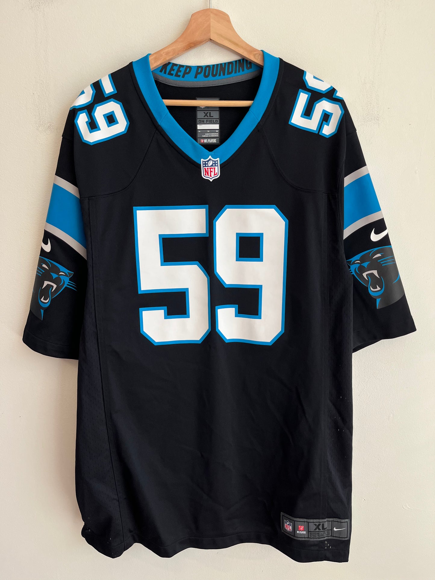 2010s Carolina Panthers Luke Kuechly Nike Home Jersey (XL)