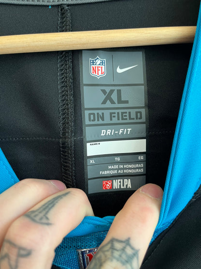 2022 Carolina Panthers DJ Moore Stitched Nike Home Jersey (XL)