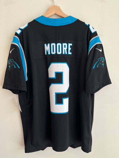 2022 Carolina Panthers DJ Moore Stitched Nike Home Jersey (XL)