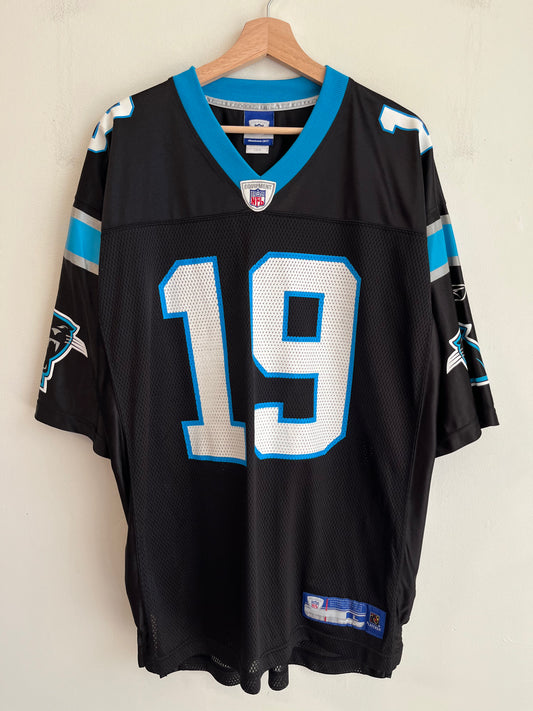 00s Carolina Panthers Keyshawn Johnson Home Reebok Jersey (L)