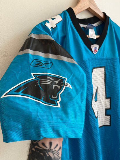 00s Carolina Panthers John Kasay Blue Reebok Jersey (Youth L)