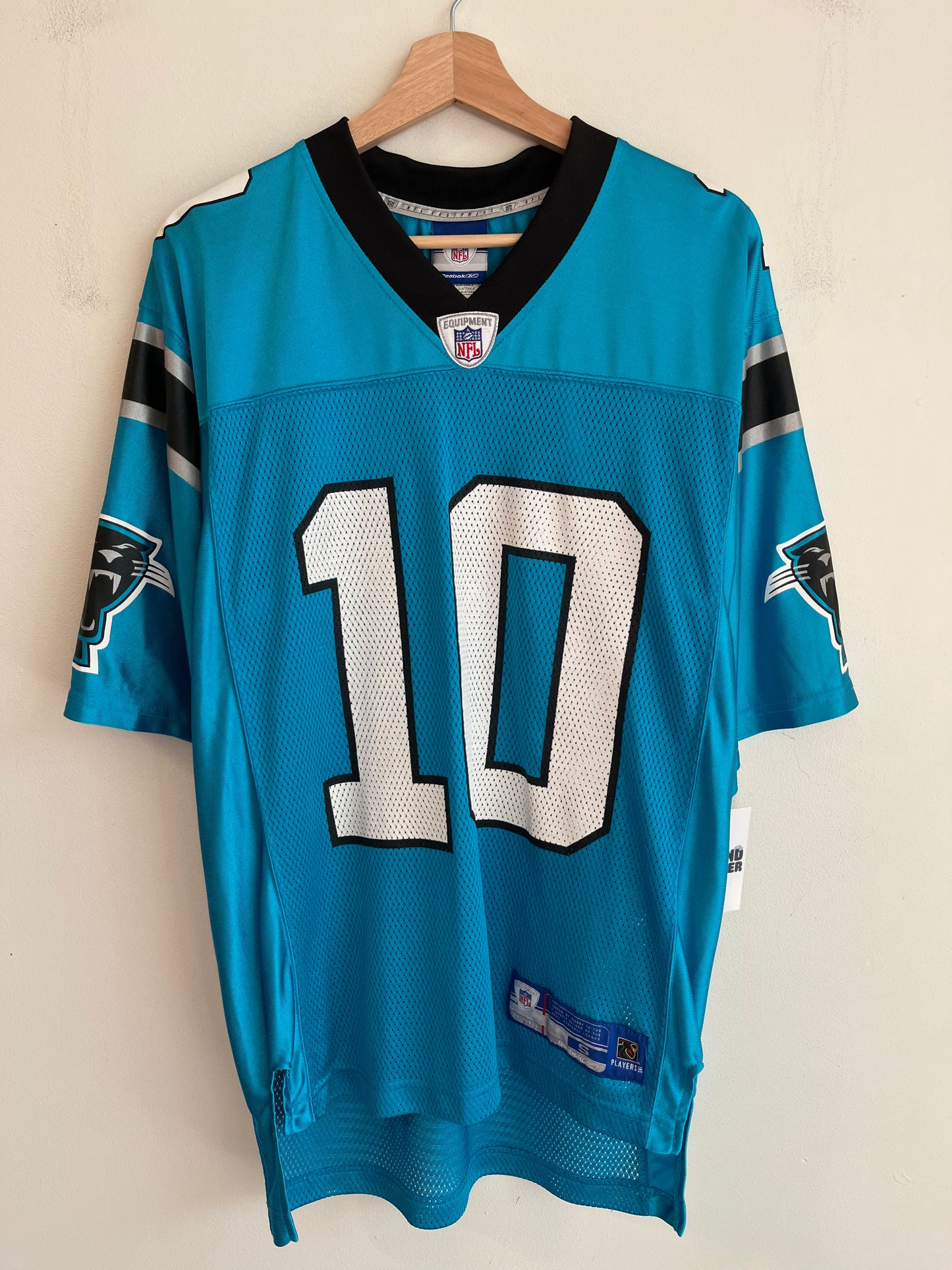 00s Carolina Panthers Armanti Edwards Blue Jersey (S)