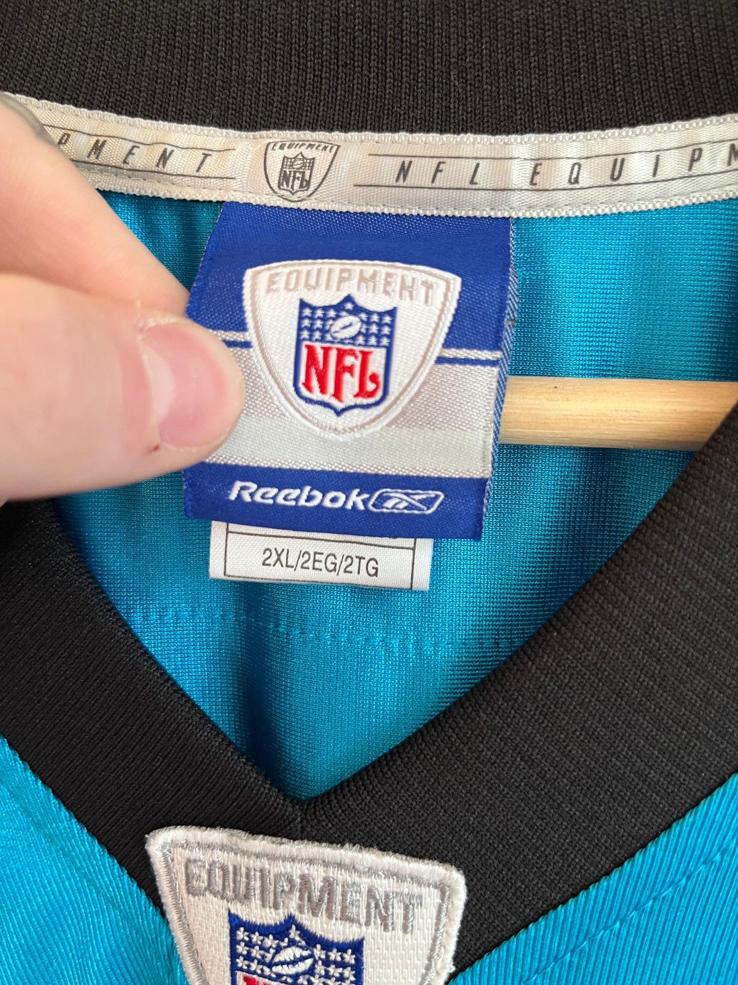00s Carolina Panthers Steve Smith Blue Reebok Jersey (XXL)