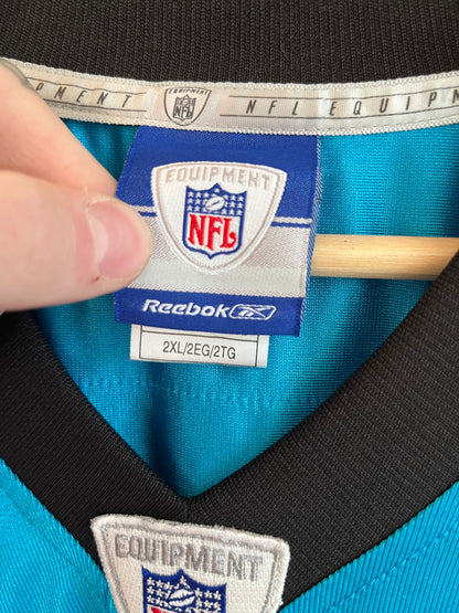 00s Carolina Panthers Steve Smith Blue Reebok Jersey (XXL)