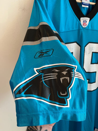 00s Carolina Panthers Steve Smith Blue Reebok Jersey (XXL)