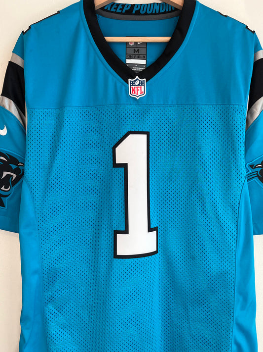 2016 Carolina Panthers Cam Newton Nike Blue Stitched Jersey (M)