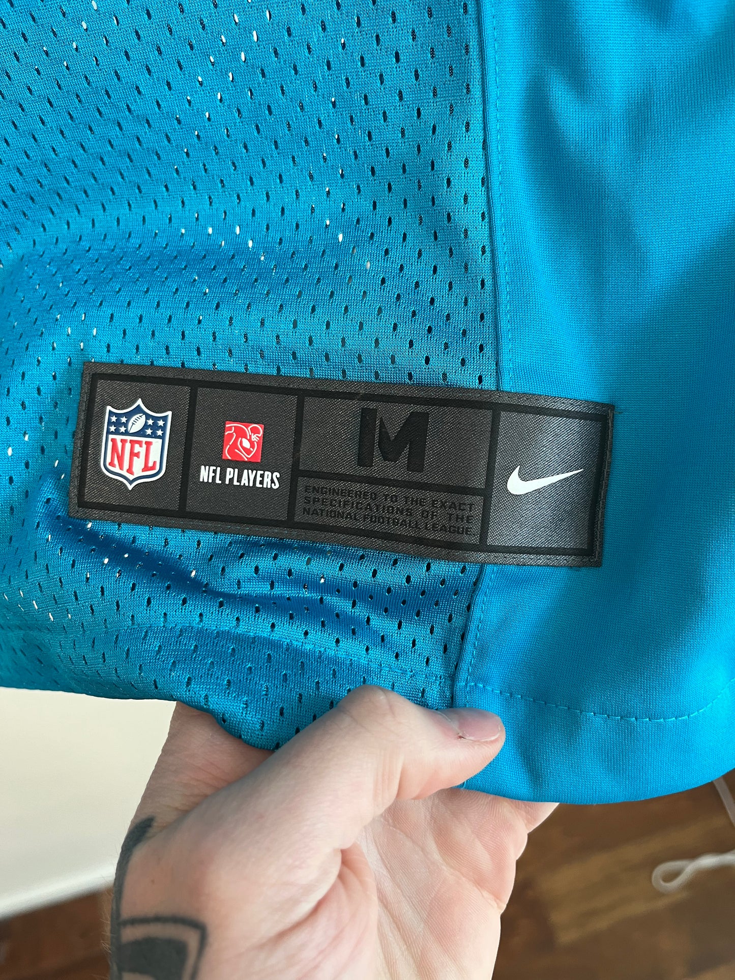2016 Carolina Panthers Cam Newton Nike Blue Stitched Jersey (M)