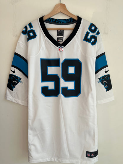 2010s Carolina Panthers Luke Kuechly Nike Away Jersey (XXXL)