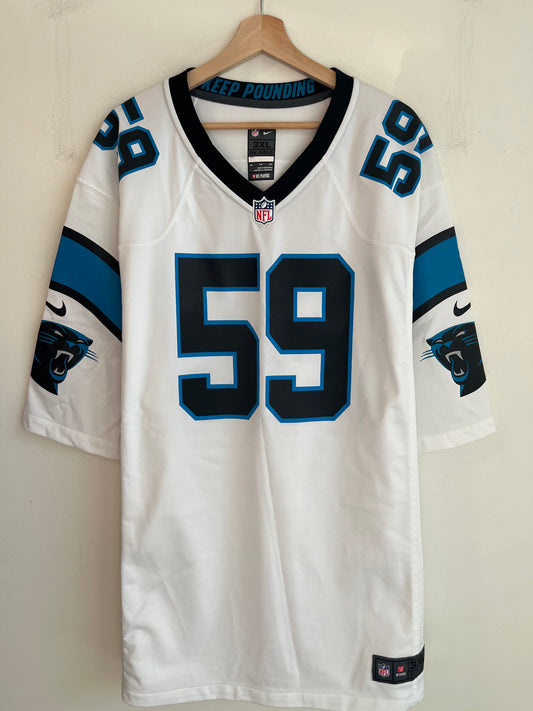 2010s Carolina Panthers Luke Kuechly Nike Away Jersey (XXXL)