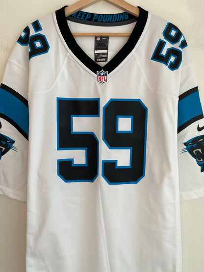2010s Carolina Panthers Luke Kuechly Nike Away Jersey (XXXL)