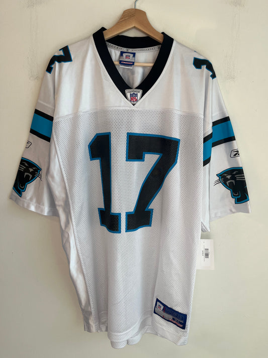 00s Carolina Panthers Jake Delhomme Reebok Away Jersey (XL)