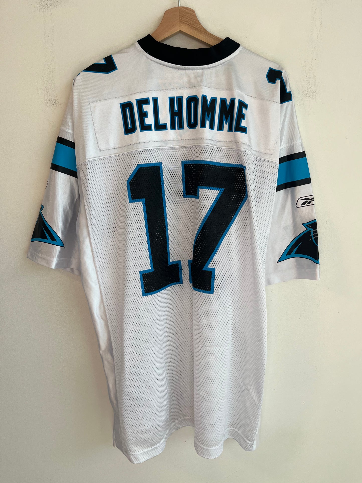 00s Carolina Panthers Jake Delhomme Reebok Away Jersey (XL)