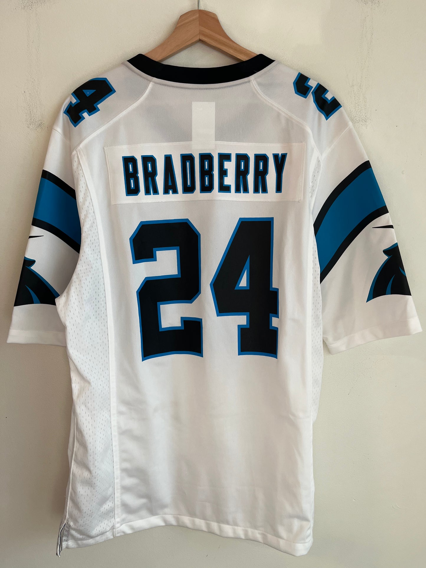00s Carolina Panthers James Bradberry Nike Away Jersey (L)