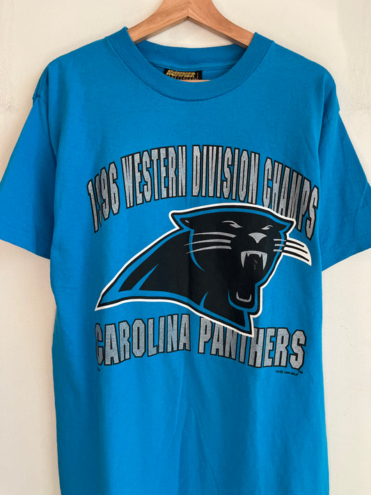 1995 Carolina Panthers Hummer Western Division Champions Blue Tee (L)