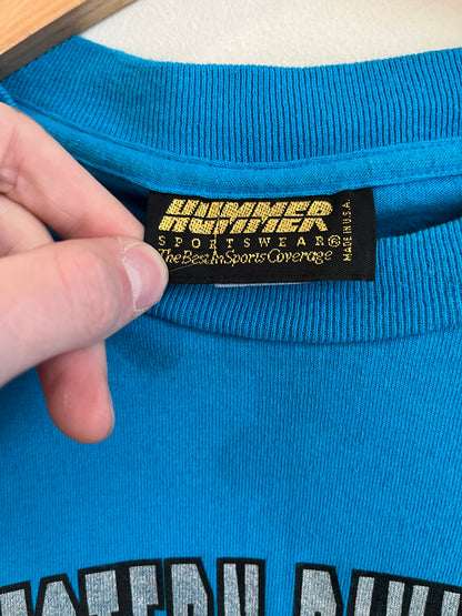 1995 Carolina Panthers Hummer Western Division Champions Blue Tee (L)