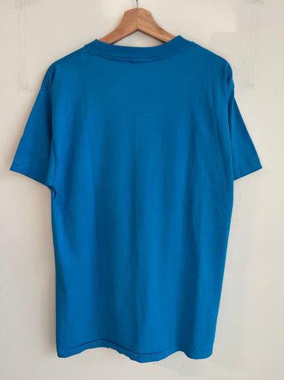 1995 Carolina Panthers Hummer Western Division Champions Blue Tee (L)