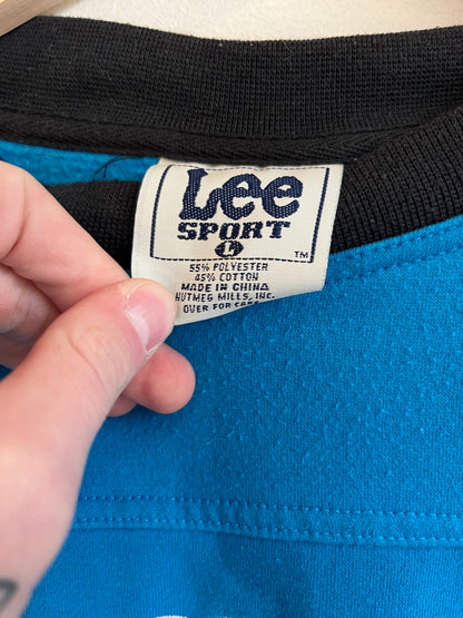 90s Carolina Panthers Lee Sport Blue Embroidered Crewneck (L)