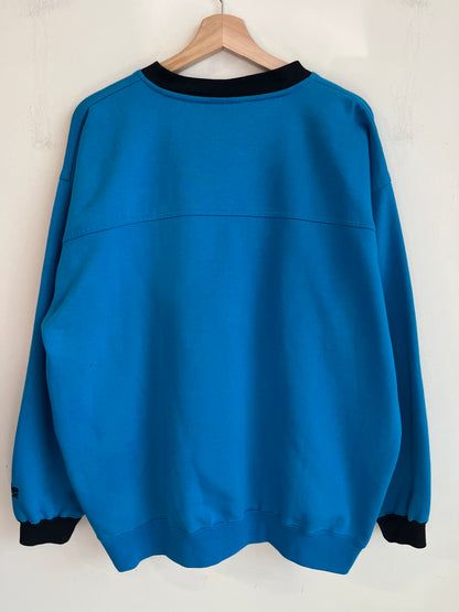 90s Carolina Panthers Lee Sport Blue Embroidered Crewneck (L)