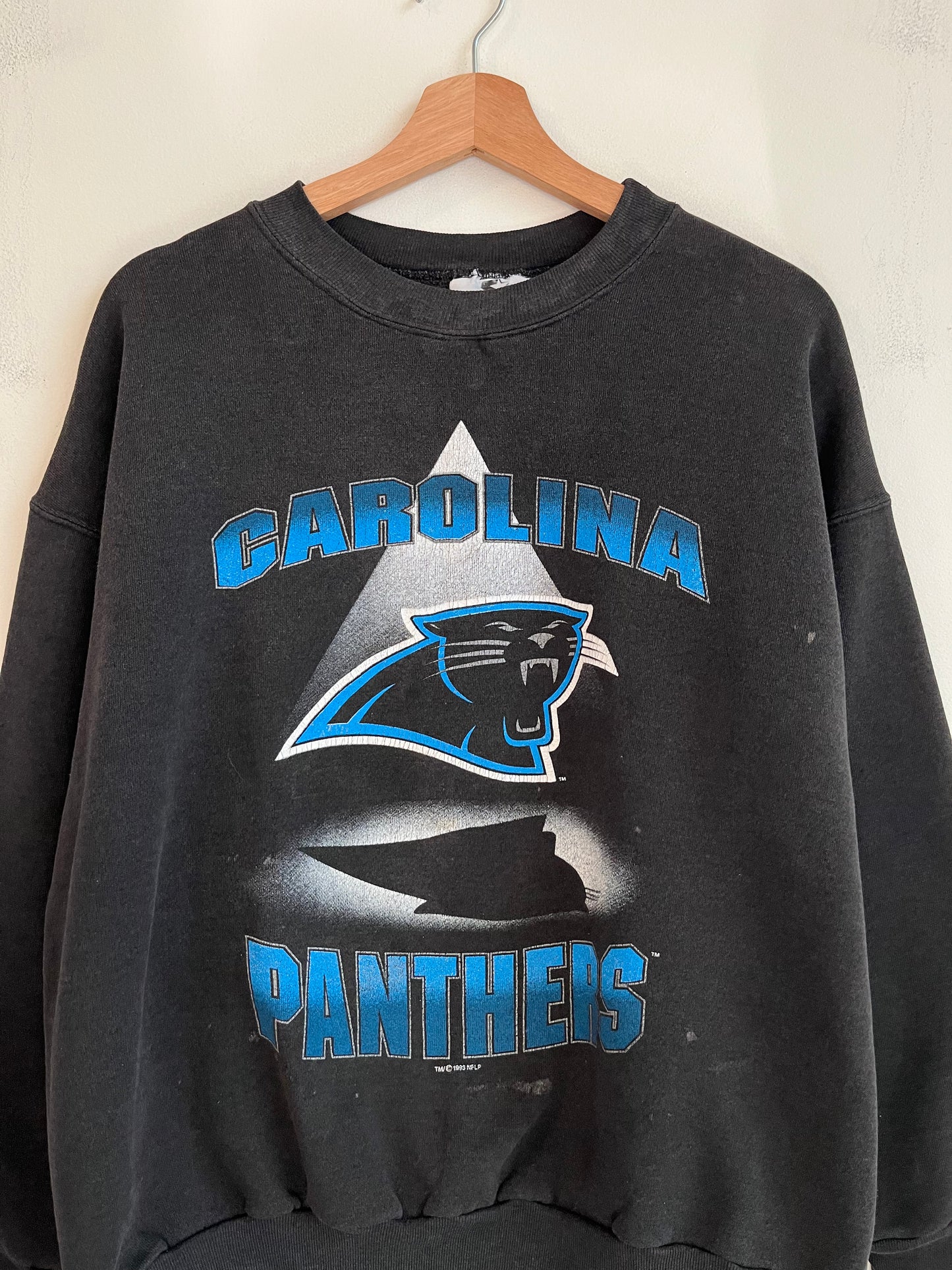 90s Carolina Panthers Stained Starter Shadow Crewneck (XL)