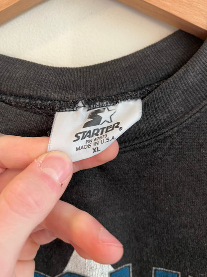 90s Carolina Panthers Stained Starter Shadow Crewneck (XL)