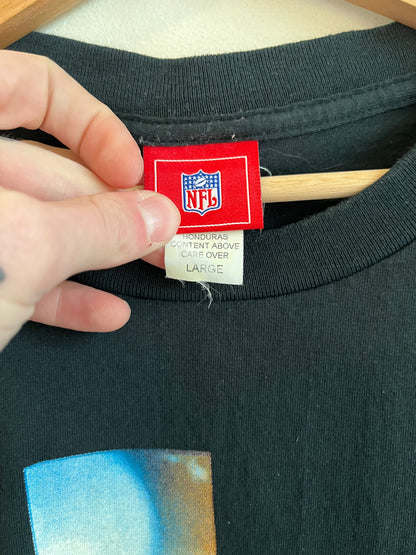 2003 Carolina Panthers vs New England Patriots Houston Super Bowl Tee (L)