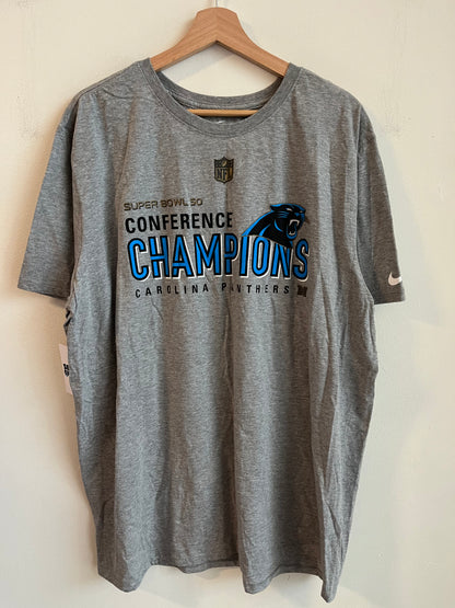 2015 Carolina Panthers Super Bowl 50 Conference Champs Tee (XXL)