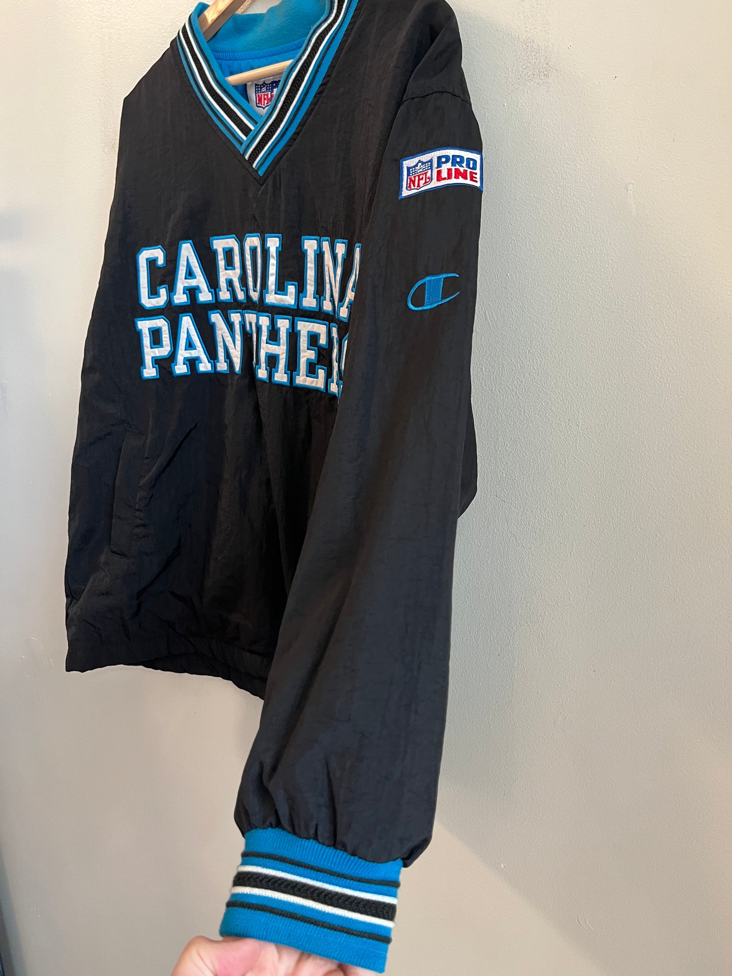 90s Carolina Panthers Champion Pro Line Windbreaker (Youth XL)